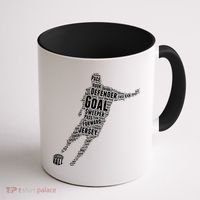 Soccer Futbol Player Word Art Coffee Mug thumb 1