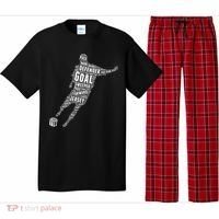 Soccer Futbol Player Word Art Pajama Set thumb 0