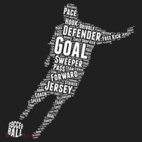 Soccer Futbol Player Word Art Golf Towel thumb 3