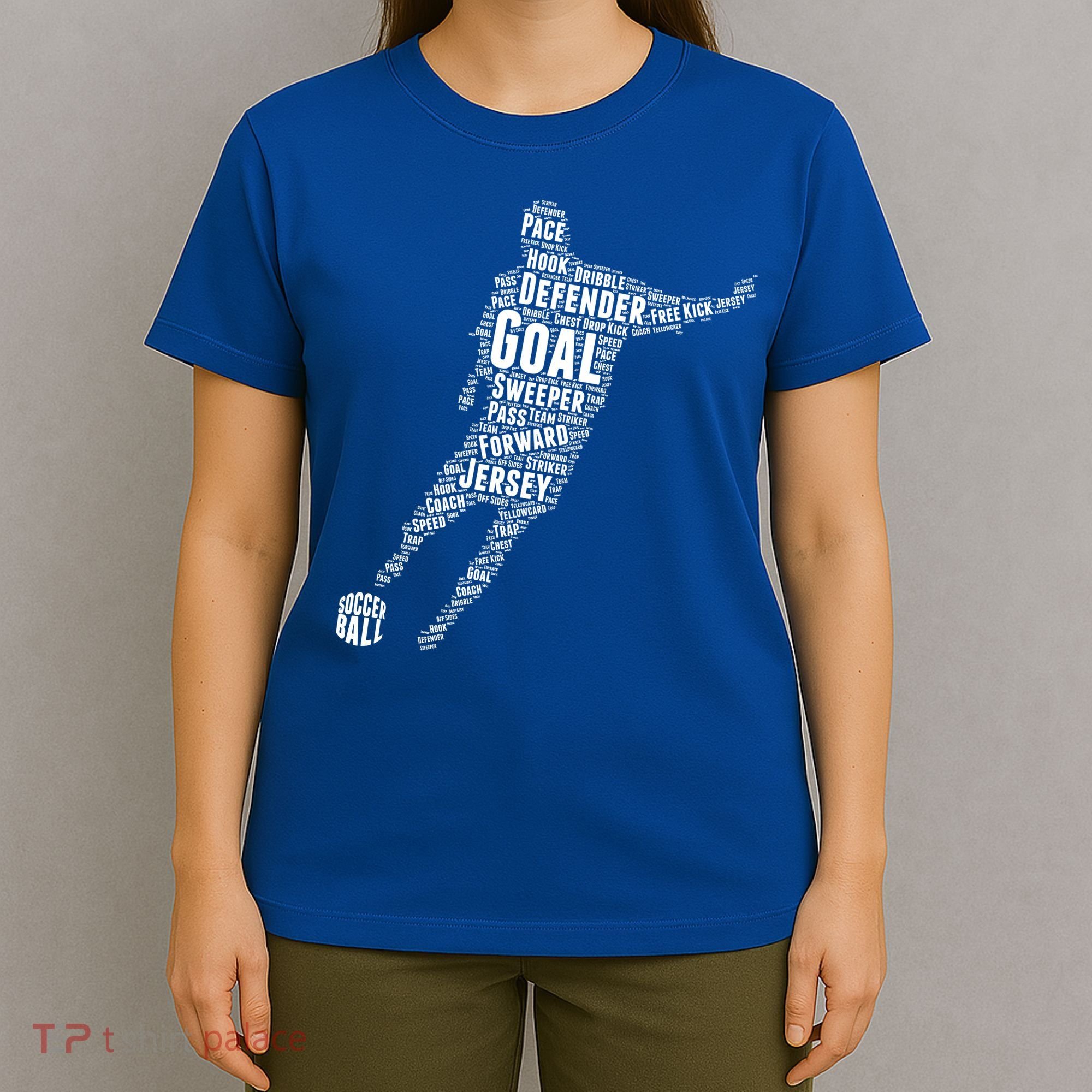 Soccer Futbol Player Word Art T-Shirt