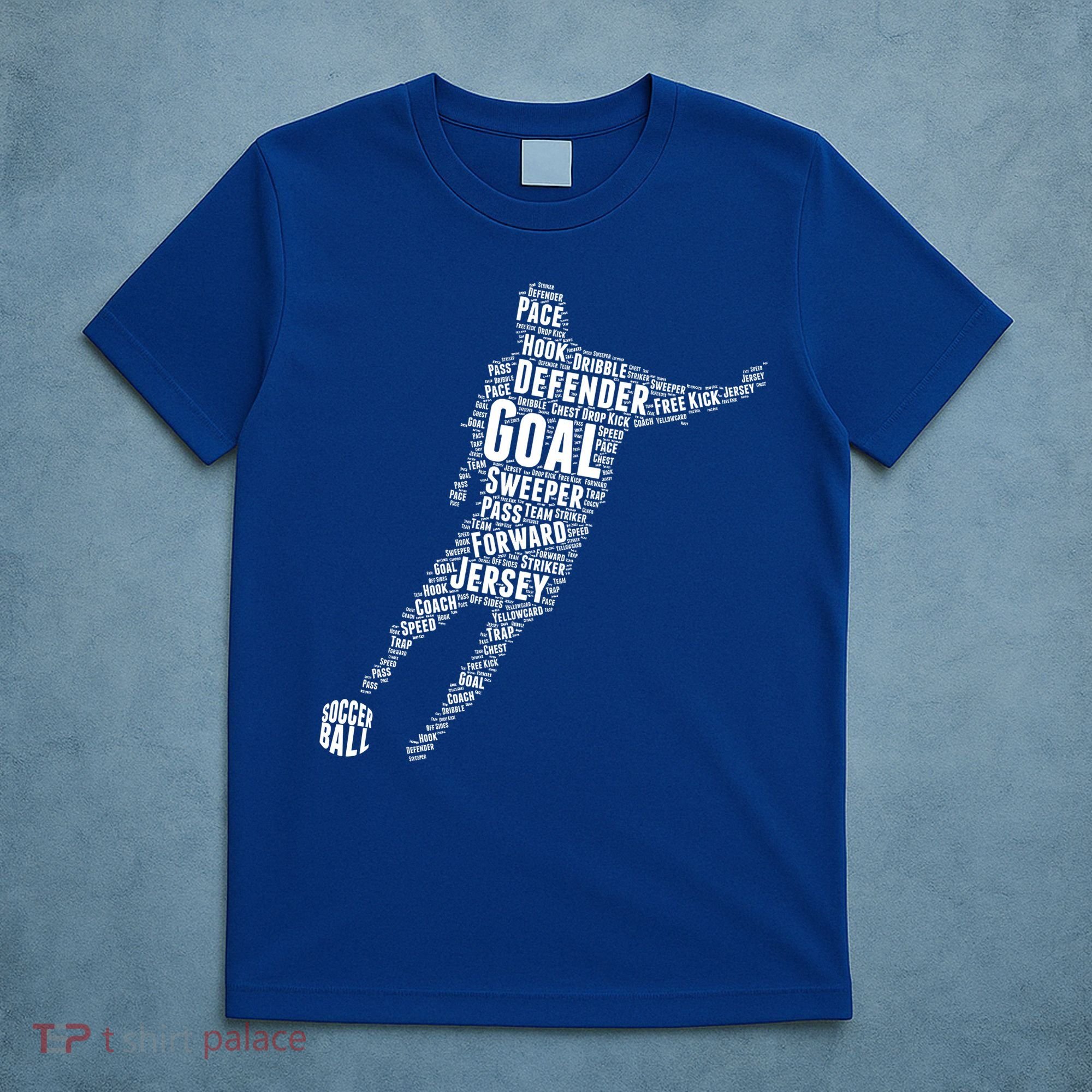Soccer Futbol Player Word Art T-Shirt