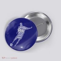 Soccer Futbol Player Word Art Button thumb 0