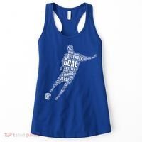 Soccer Futbol Player Word Art Women's Tank Top thumb 0
