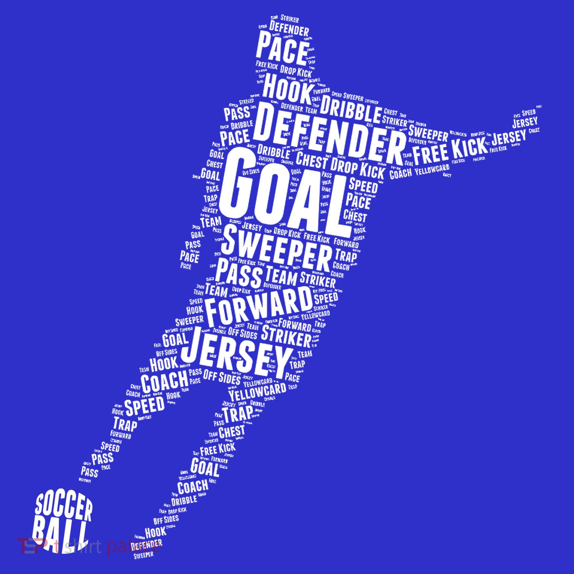 Soccer Futbol Player Word Art Women's Tank Top