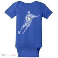 Soccer Futbol Player Word Art Baby Bodysuit thumb 0