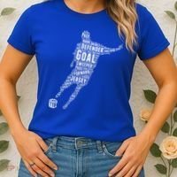Soccer Futbol Player Word Art Women's T-Shirt thumb 2