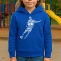 Soccer Futbol Player Word Art Kids Hoodie thumb 3