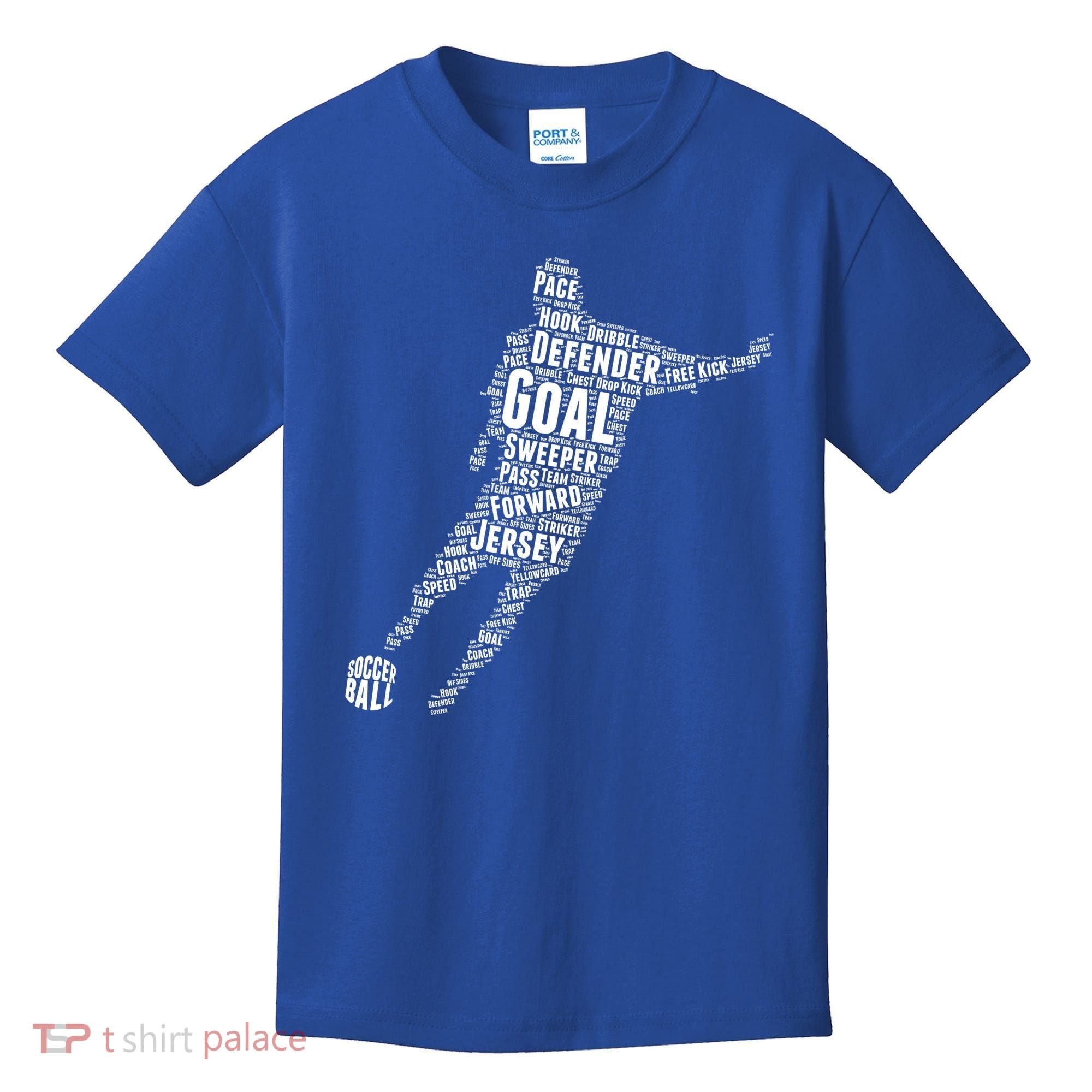 Soccer Futbol Player Word Art Kids T-Shirt