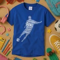 Soccer Futbol Player Word Art Kids T-Shirt thumb 3