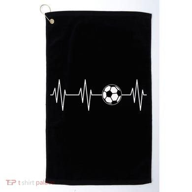 Soccer Heart Beat Golf Towel