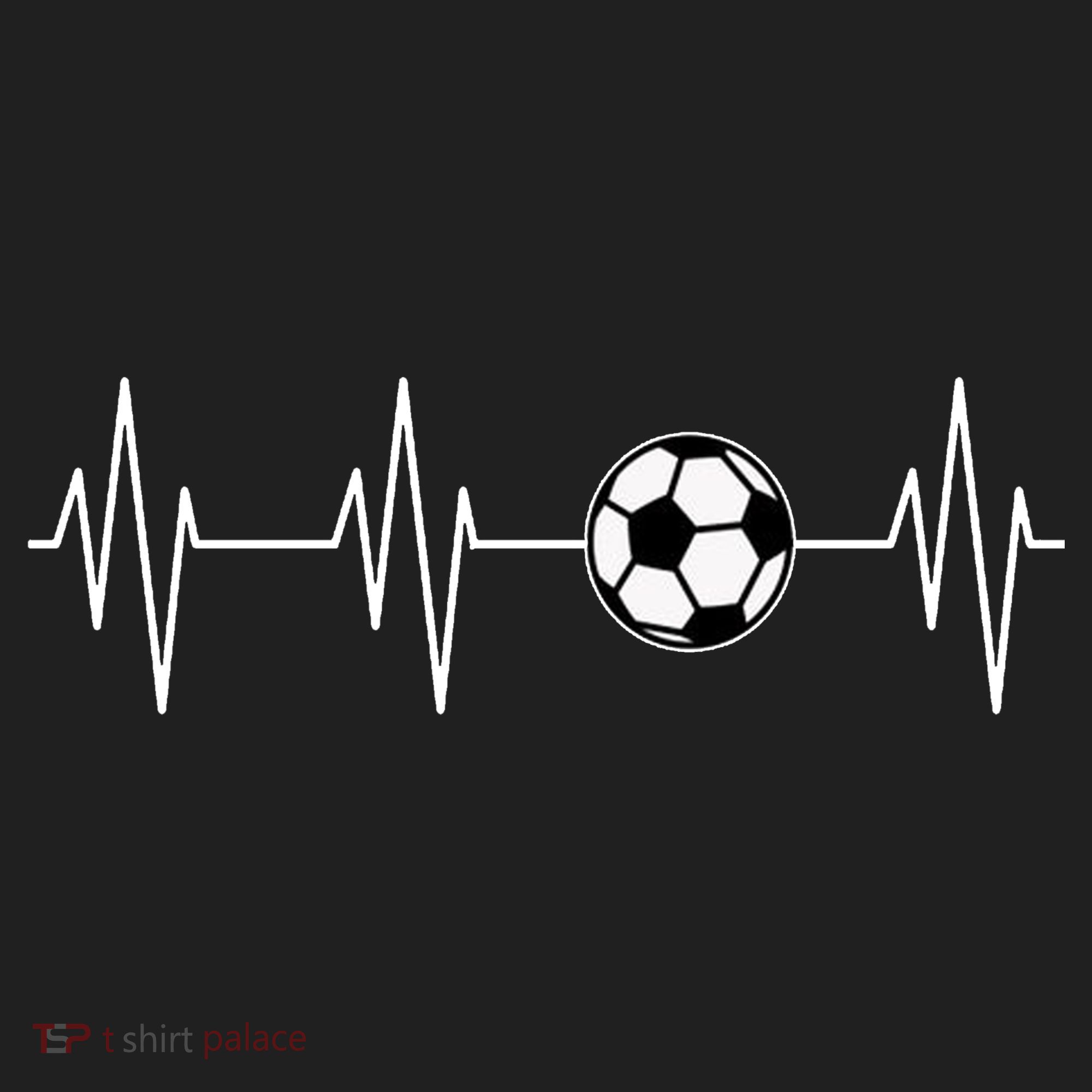 Soccer Heart Beat Golf Towel