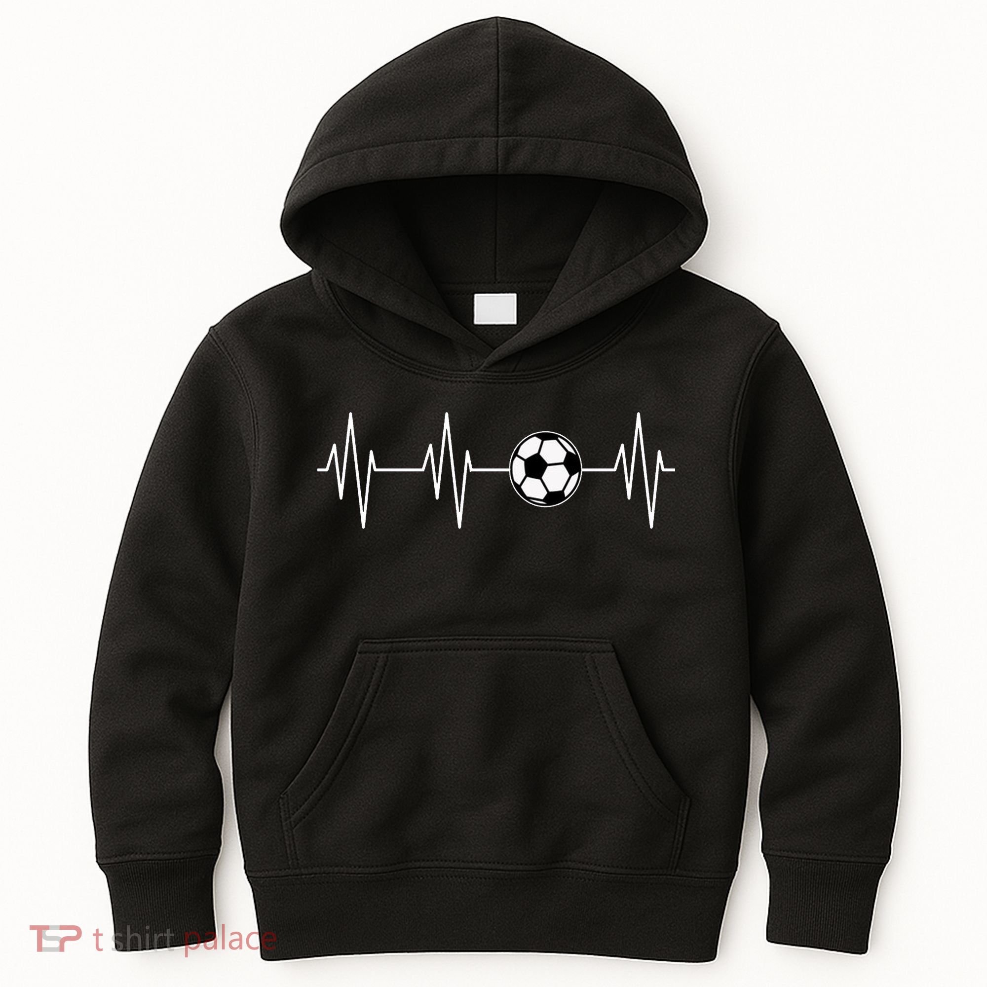 Soccer Heart Beat Kids Hoodie