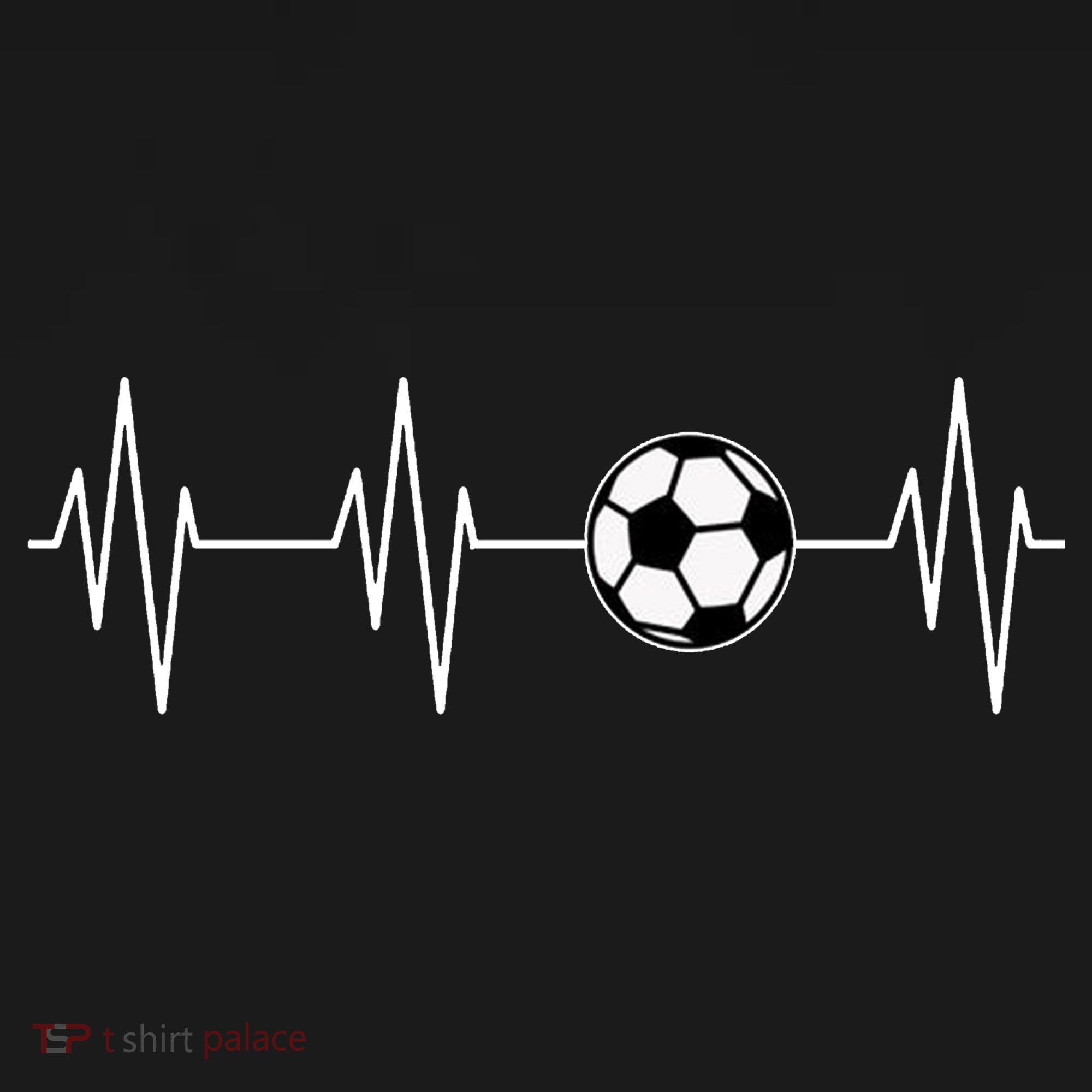 Soccer Heart Beat Tote Bag