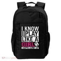 Soccer I Know I Play Like a Girl Backpack thumb 0