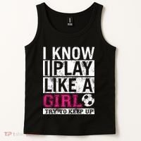 Soccer I Know I Play Like a Girl Tank Top thumb 2