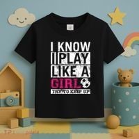Soccer I Know I Play Like a Girl Toddler T-Shirt thumb 3