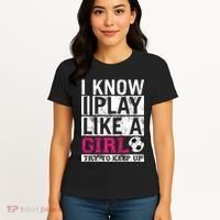 Soccer I Know I Play Like a Girl Women's T-Shirt thumb 4