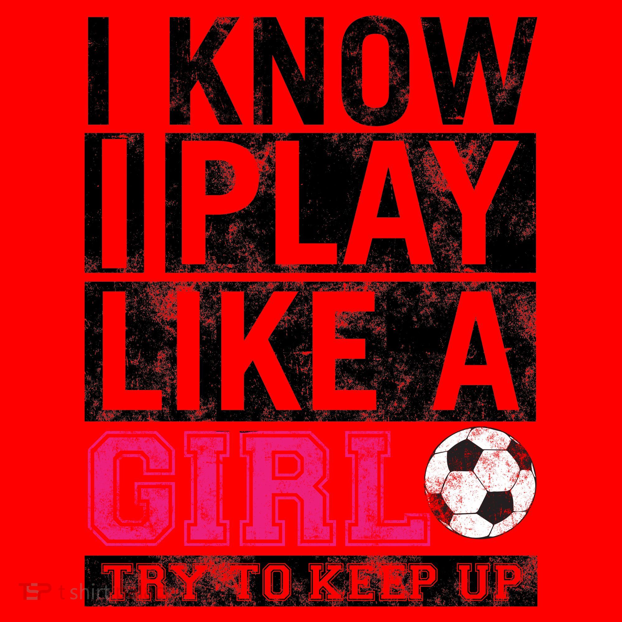 Soccer I Know I Play Like a Girl Santa Hat