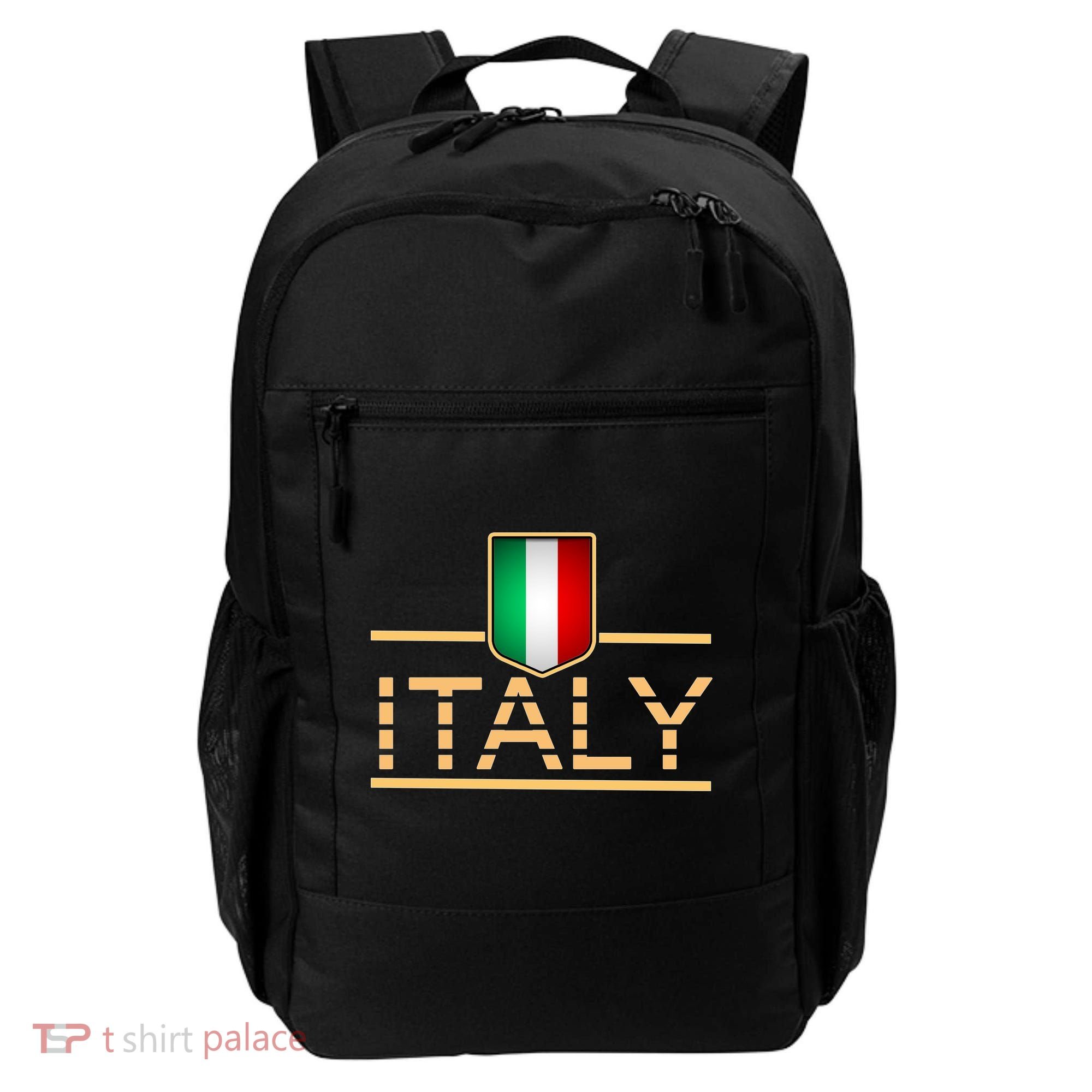 Soccer Italian Flag Italy Fan Logo Backpack