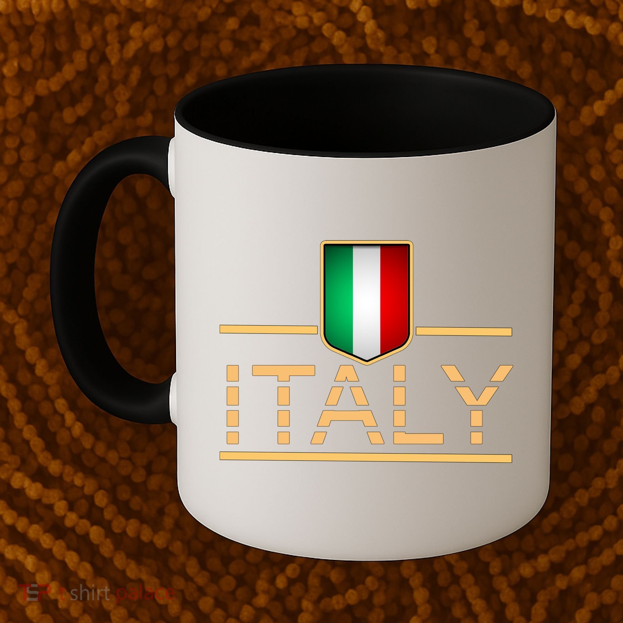 Soccer Italian Flag Italy Fan Logo Coffee Mug
