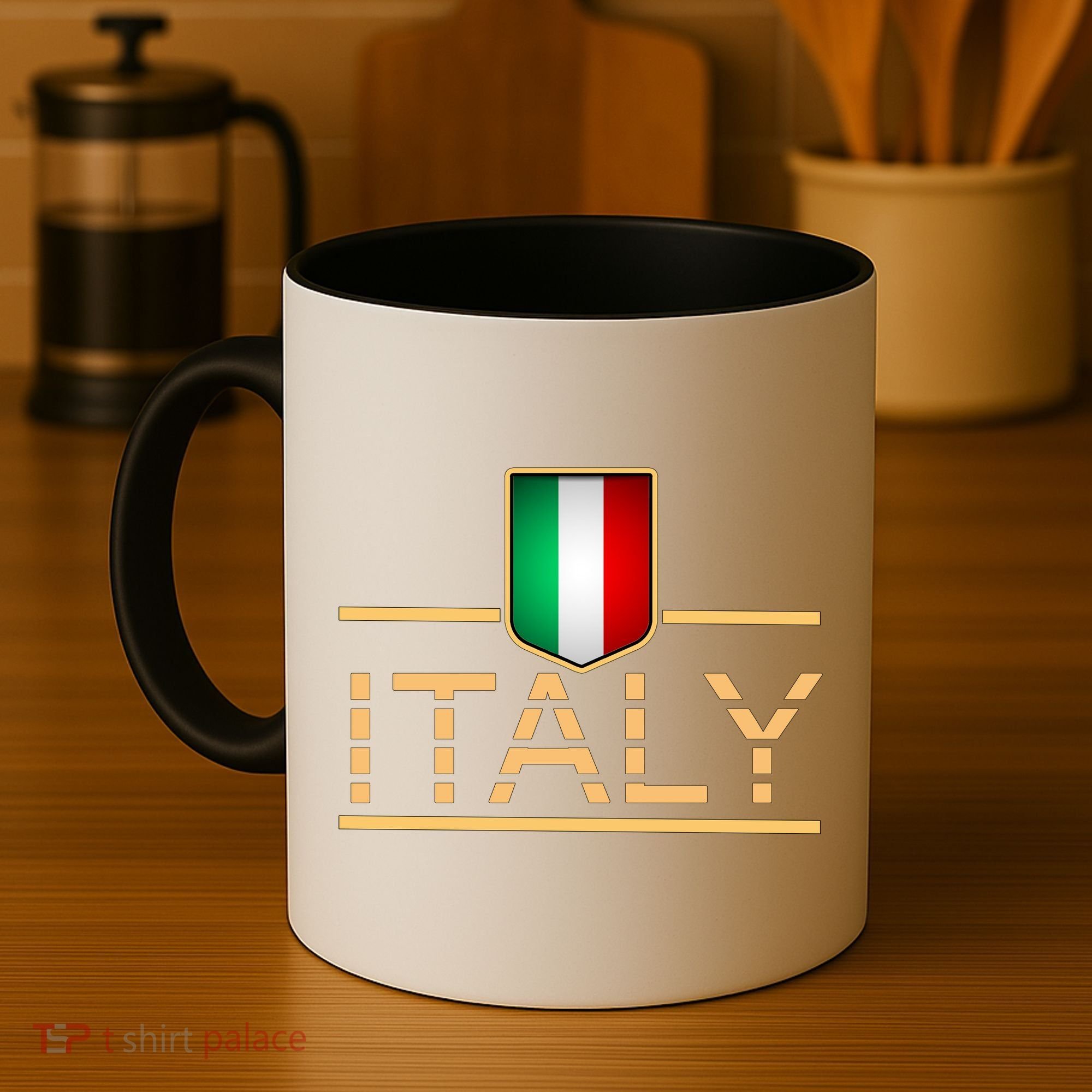 Soccer Italian Flag Italy Fan Logo Coffee Mug