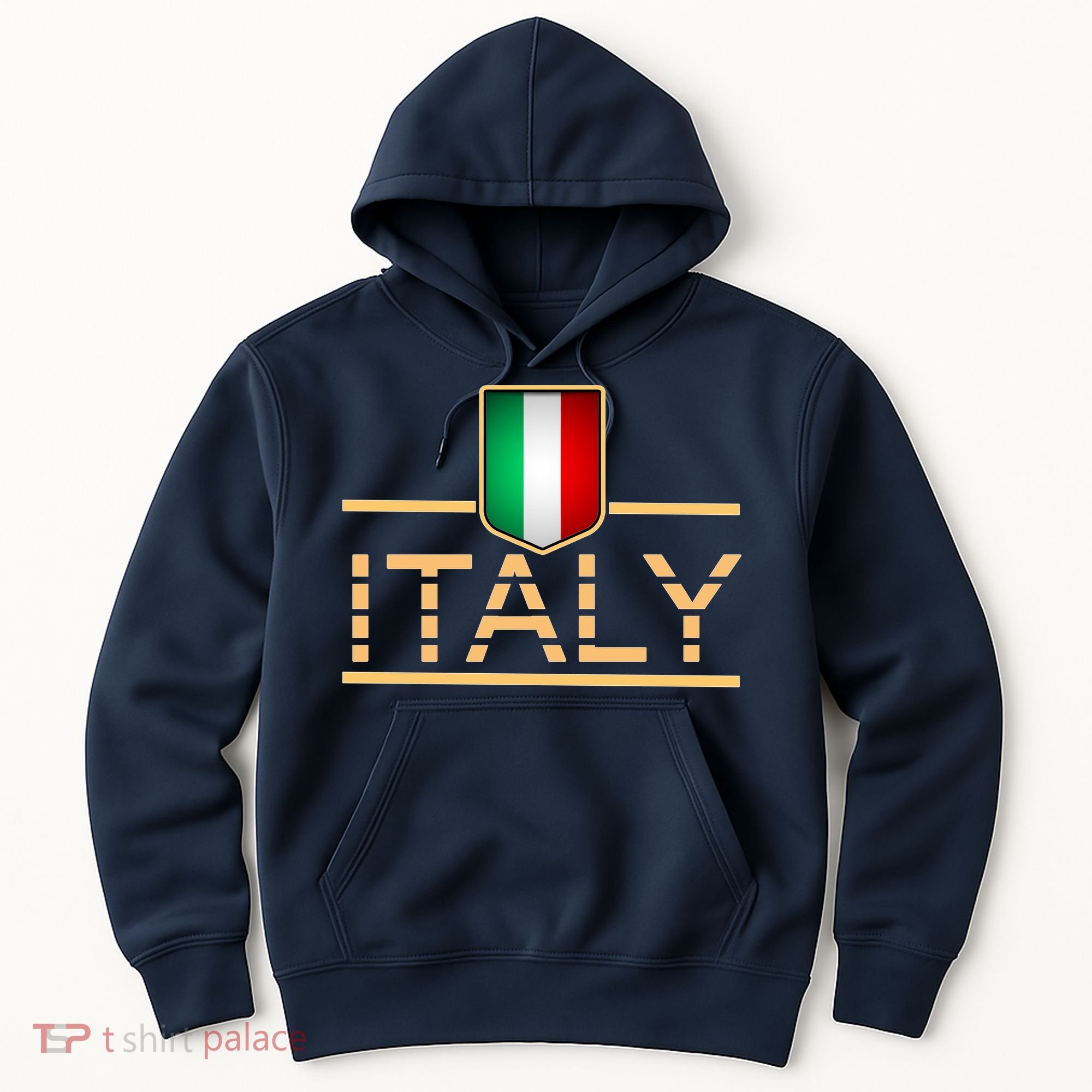Soccer Italian Flag Italy Fan Logo Hoodie