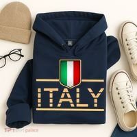 Soccer Italian Flag Italy Fan Logo Hoodie thumb 4