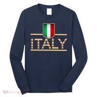 Soccer Italian Flag Italy Fan Logo Long Sleeve Shirt thumb 0