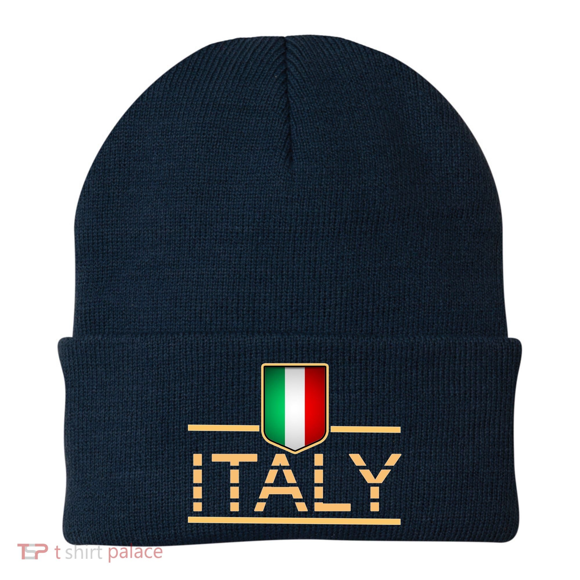 Soccer Italian Flag Italy Fan Logo Beanie