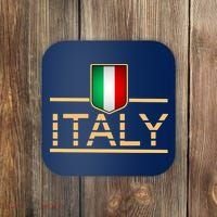 Soccer Italian Flag Italy Fan Logo Coaster thumb 0