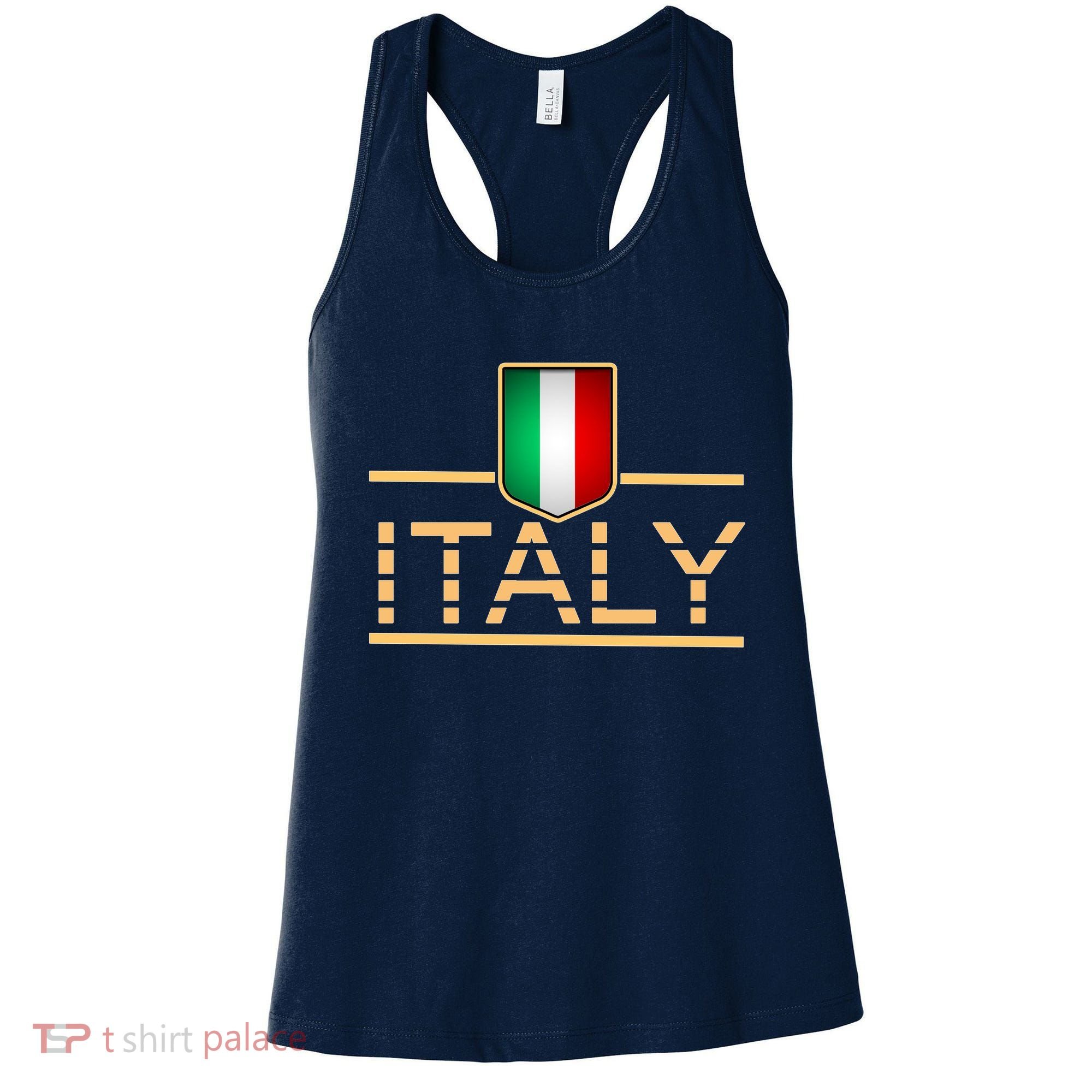 Soccer Italian Flag Italy Fan Logo Women's Tank Top