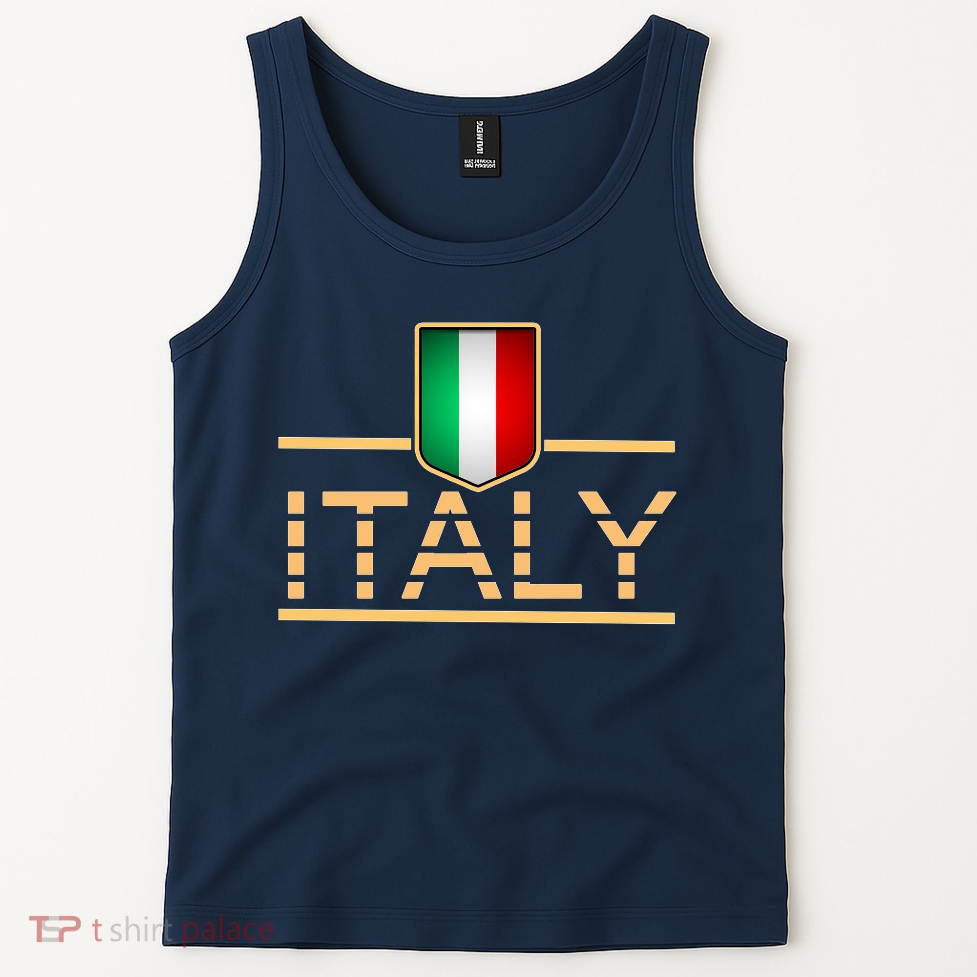 Soccer Italian Flag Italy Fan Logo Tank Top