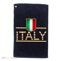 Soccer Italian Flag Italy Fan Logo Golf Towel thumb 0