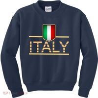 Soccer Italian Flag Italy Fan Logo Kids Sweatshirt thumb 0