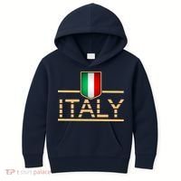 Soccer Italian Flag Italy Fan Logo Kids Hoodie thumb 0