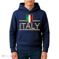 Soccer Italian Flag Italy Fan Logo Kids Hoodie thumb 4