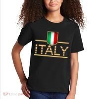 Soccer Italian Flag Italy Fan Logo Kids T-Shirt thumb 2