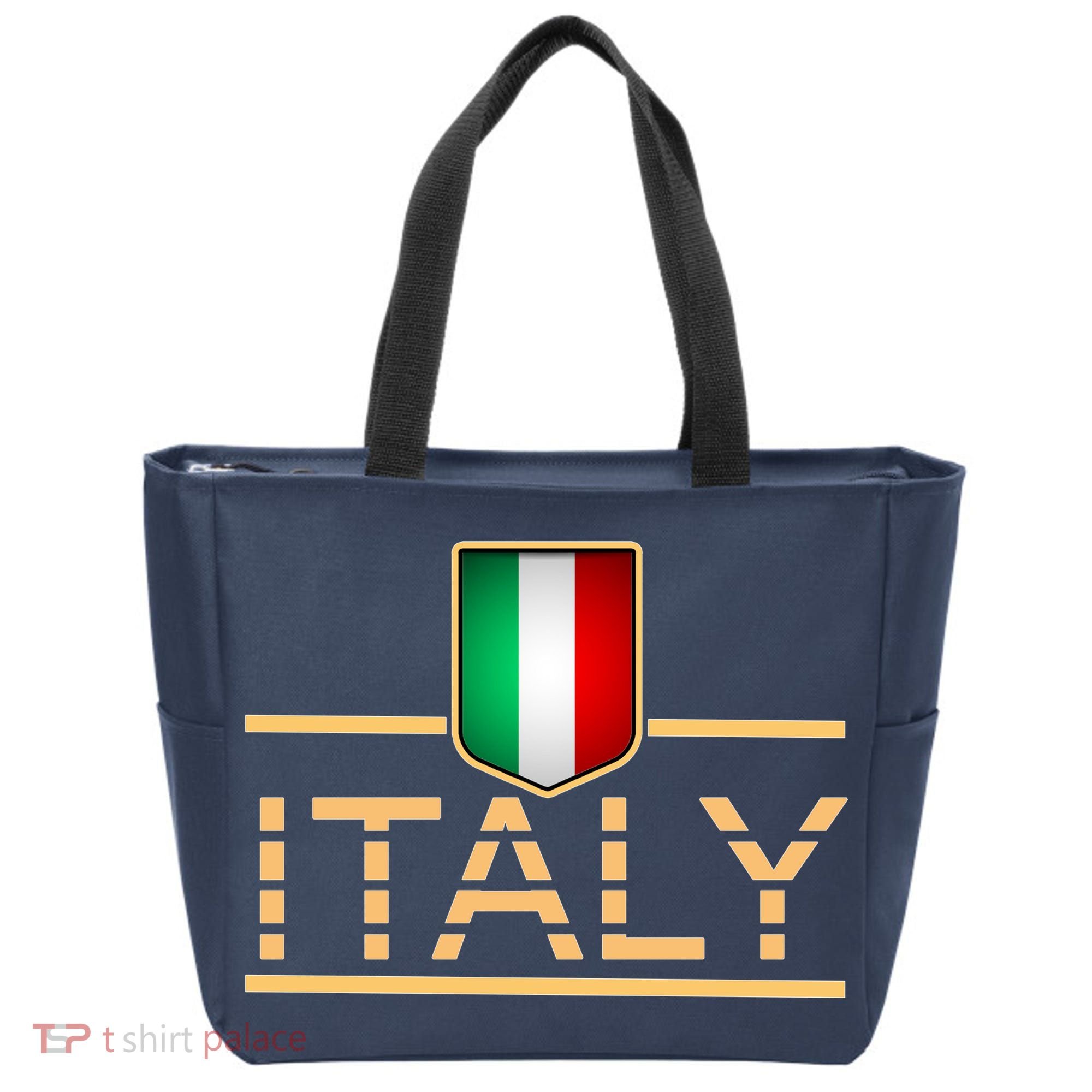 Soccer Italian Flag Italy Fan Logo Tote Bag