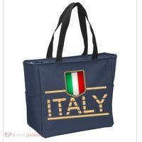 Soccer Italian Flag Italy Fan Logo Tote Bag thumb 2