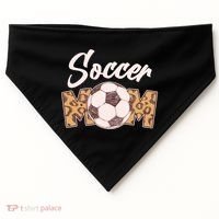Soccer Mom Stylish Leopard Print USA-Made Doggie Bandana thumb 0