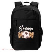 Soccer Mom Stylish Leopard Print Backpack thumb 0