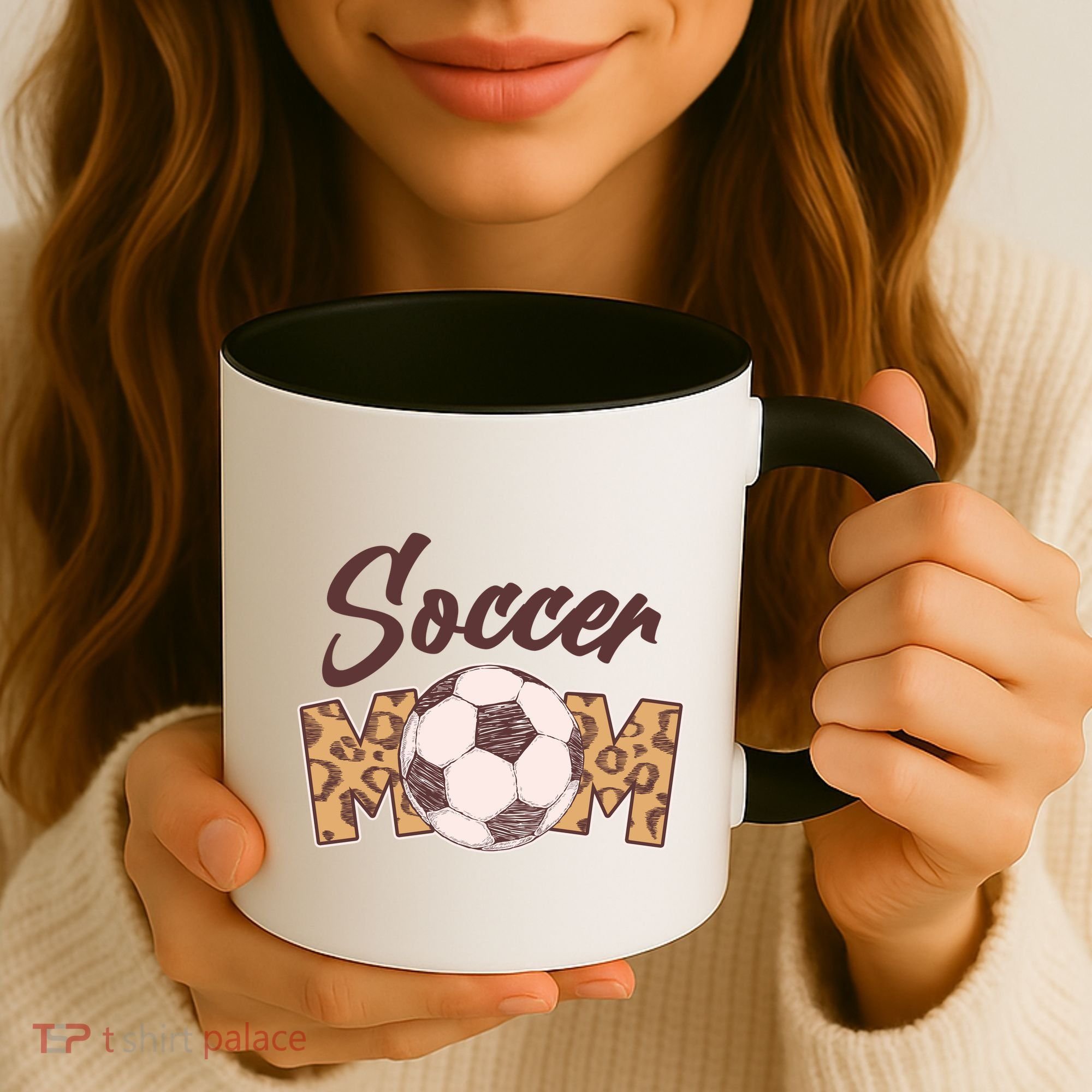 Soccer Mom Stylish Leopard Print Coffee Mug