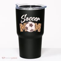 Soccer Mom Stylish Leopard Print Tumbler thumb 0