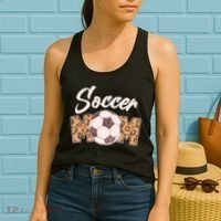 Soccer Mom Stylish Leopard Print Women's Tank Top thumb 2