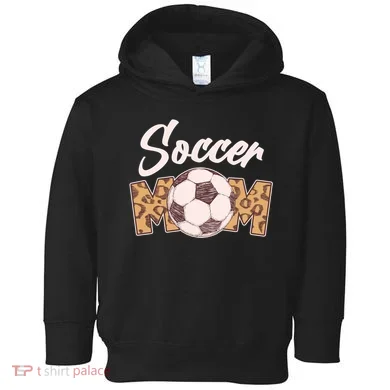Soccer Mom Stylish Leopard Print Toddler Hoodie