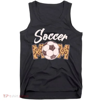 Soccer Mom Stylish Leopard Print Tank Top
