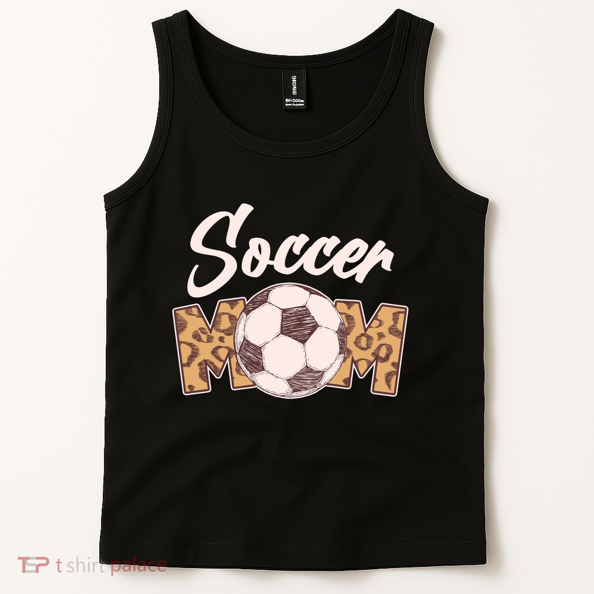 Soccer Mom Stylish Leopard Print Tank Top