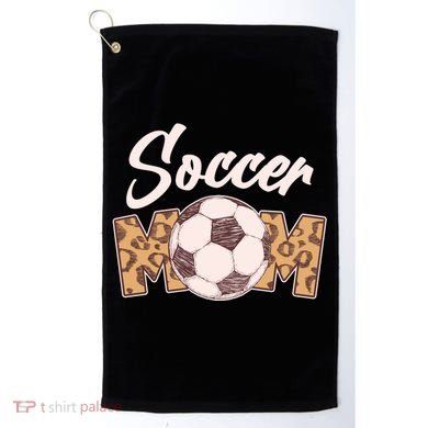 Soccer Mom Stylish Leopard Print Golf Towel
