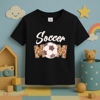 Soccer Mom Stylish Leopard Print Toddler T-Shirt thumb 3