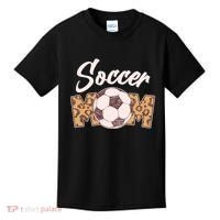 Soccer Mom Stylish Leopard Print Kids T-Shirt thumb 0
